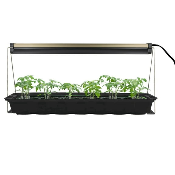 Ferry-Morse Indoor Grow Light Fixture with T5 Bulb, Compact Size 24 x 11in., Easy to use and Setup, for Seed Starting, Growing seedlings & cuttings Indoors