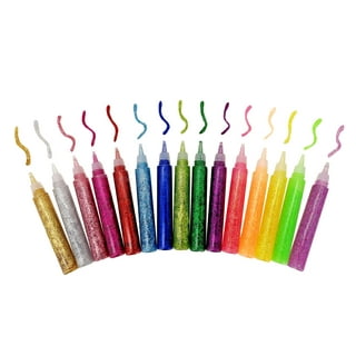 Color Splash Mini Glitter Craft Glue Pens, 4 oz., Transparent, 72/Pack  (GL607)