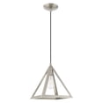 thumbnail image 2 of 41329-91 Livex Lighting Pinnacle - 1 Light Pendant In Geometric Style-17 Inches Tall and 9.75 Inches Wide-Brushed Nickel Finish    -Traditional, 2 of 12