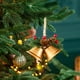 thumbnail image 5 of Adorno Navideño Colgante para Árbol con Campanilla de Viento | Adorno Clásico de Hierro de Color Sólido, 11 X 8 Cm | Rojo, Blanco, Dorado, Verde - Juego de 1, 5 of 6