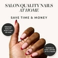 thumbnail image 2 of Glamnetic x Fanatics Press On Nails - San Francisco 49ers | Short Almond Fake Nails, NFL 49ers Red French Tips, Football Nails, Salon-Quality | 15 Sizes - 30 Nail Kit with Glue, 2 of 6