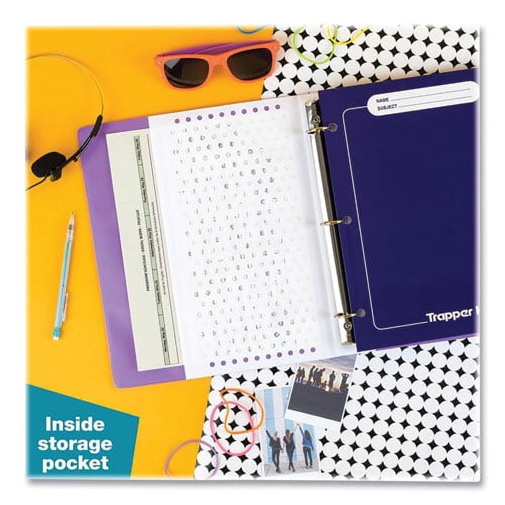 Trapper Keeper 3-Ring Pocket Binder, 1" Capacity, 11.25 x 12.19, Palm Trees | Bundle of 2 Each