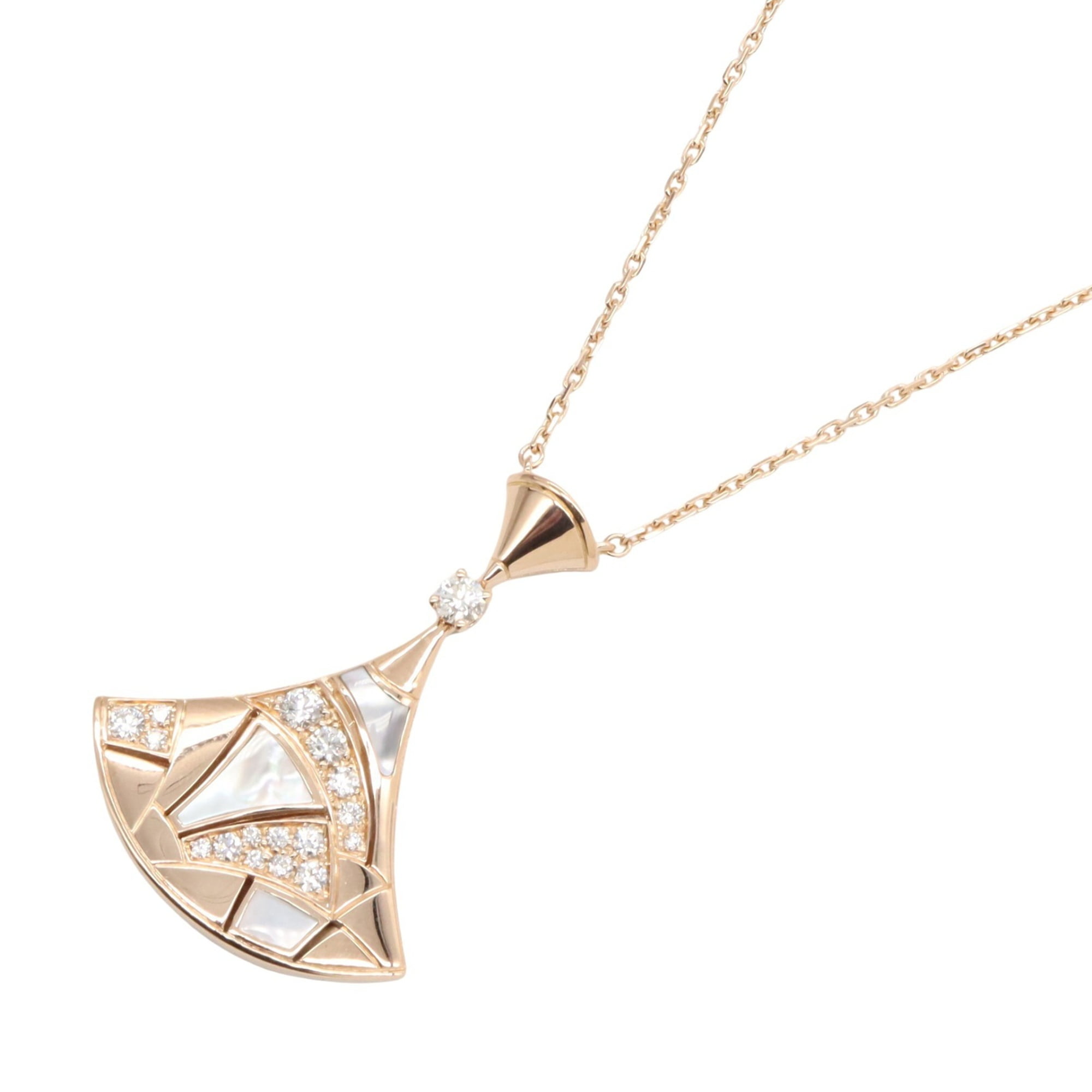 Pre-Owned Bvlgari Diva's Dream Necklace, Mother-of-Pearl and Diamond 18K Pink Gold,... (Good)