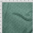 thumbnail image 4 of oneOone Georgette Viscose Dark Green Fabric Asian Batik Ogee Craft Projects Decor Fabric Printed By The Yard 42 Inch Wide, 4 of 4