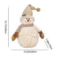 thumbnail image 3 of AuroraX Soft Christmas Indoor Decor Cotton Bohemian White Cute Plush Toy Neutral Snowman Shape for Xmas Gifts Decor,Kid, 3 of 8