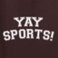 thumbnail image 5 of Wild Bobby YAY SPORTS! Sports Unisex Graphic Hoodie Sweatshirt, Brown, Small, 5 of 5