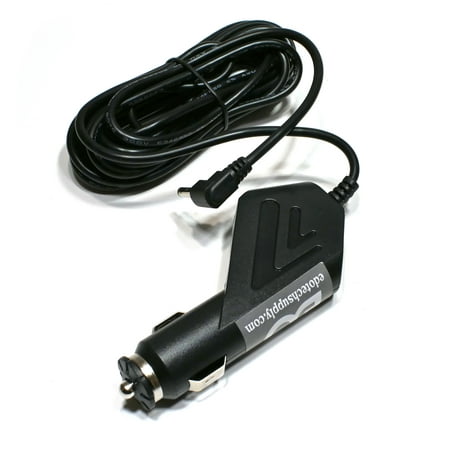 EDO Tech 10 ft Car Charger Power Cable Cord for Cobra CDR 840 Drive DH & SECURITYMAN Carcam-SD DashCam