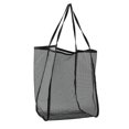 thumbnail image 1 of Sac de Rangement Souple Transparent pour Aisselles Mode pour l'Été Plage (Noir), 1 of 8