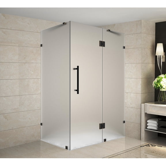 Aston Sen987f-3734-10 72" High X 37" Wide X 34" Deep Hinged Frameless Shower Enclosure -