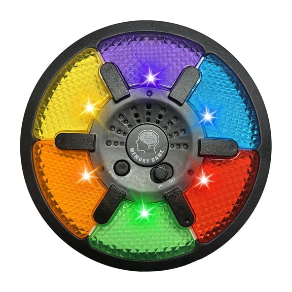 Juego de memoria portátil, juego de memoria iluminado, memorización de colores con luces y sonido para niños pequeños, niños y adultos, regalos de