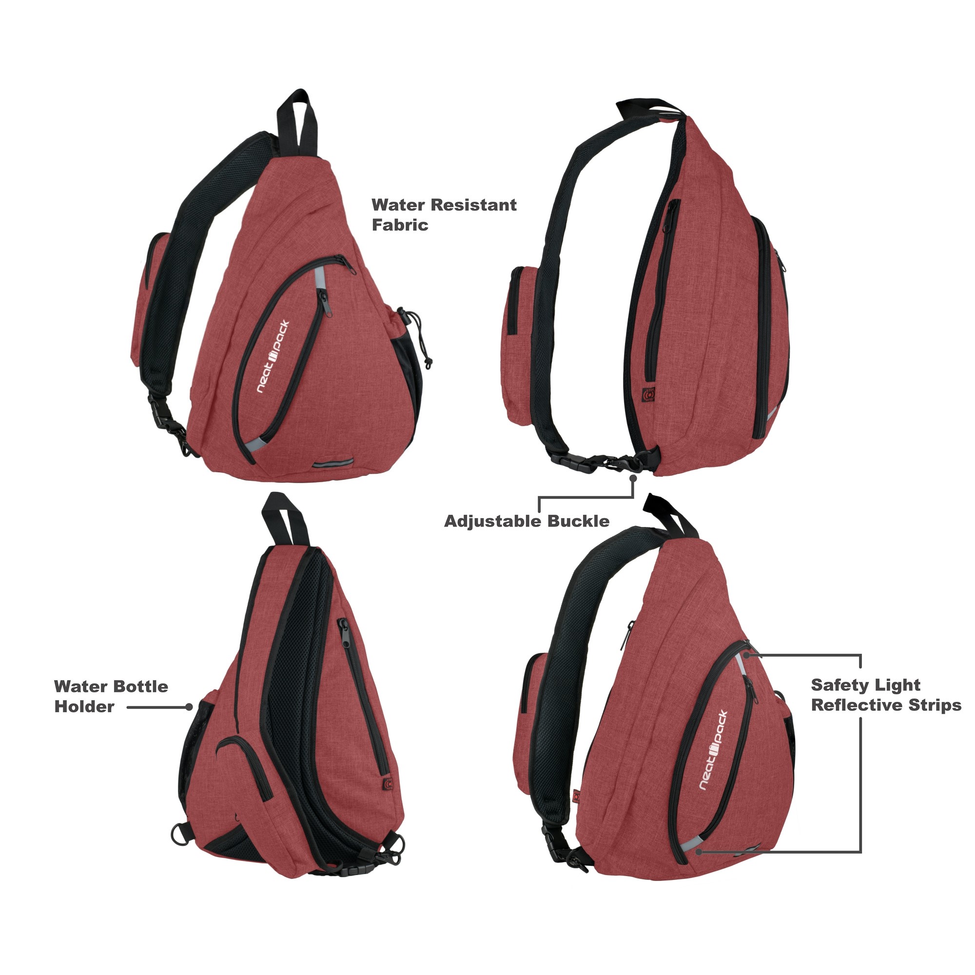 Versatile Canvas Sling Bag / Urban Travel Backpack - Rustic - image 3 of 8