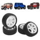 thumbnail image 1 of Neumáticos RC De Goma De Plástico De Plástico Premium, Piezas De Juguetes De Reemplazo De Reemplazo De Deriva De Acrobabilidades Duraderas A Prueba De Desgaste Para Automóviles, 1 of 7