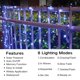 thumbnail image 2 of Cadena de luces solares Joomer 32 m 300 LED 8 modos a prueba de agua, 2 of 7