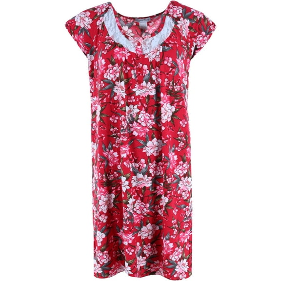 Elegant Emily  Burgundy Floral Gown (Women's Plus)