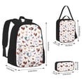thumbnail image 2 of Disketp Farm Birds Goose Mochila Estampada de Gran Capacidad con Lonchera y Estuche, Set de 3 Piezas para Estudiantes, 2 of 7