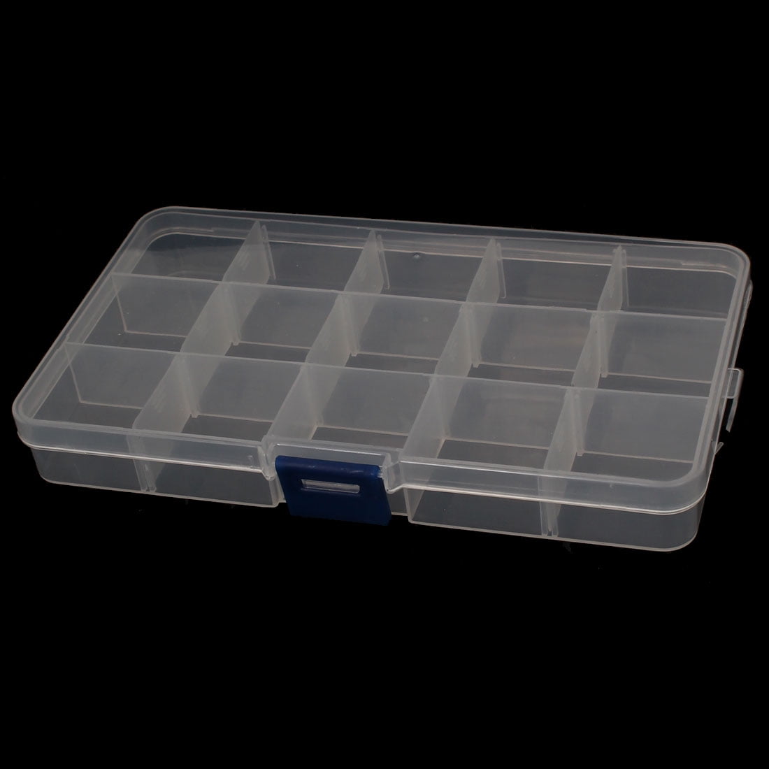 Uxell Plastic Case Fishing Lure Bait Storage Angling Tackle Box Container Clear 5PCS