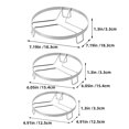 thumbnail image 2 of Shisuyan Cooling Rack Silver 3Pcs 6.1X6.1X1.3In, 2 of 8