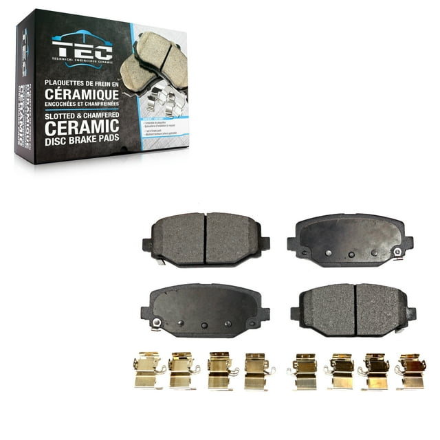 TEC Rear Ceramic Disc Brake Pads TEC-1596 for Car Dodge Grand Caravan Journey Chrysler Town & Country Ram C/V Volkswagen Routan