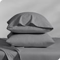 thumbnail image 1 of Bare Home Percale Weave Pillowcase Set - 300 Thread Count - 100% Organic Cotton - Standard, Gray, 1 of 4