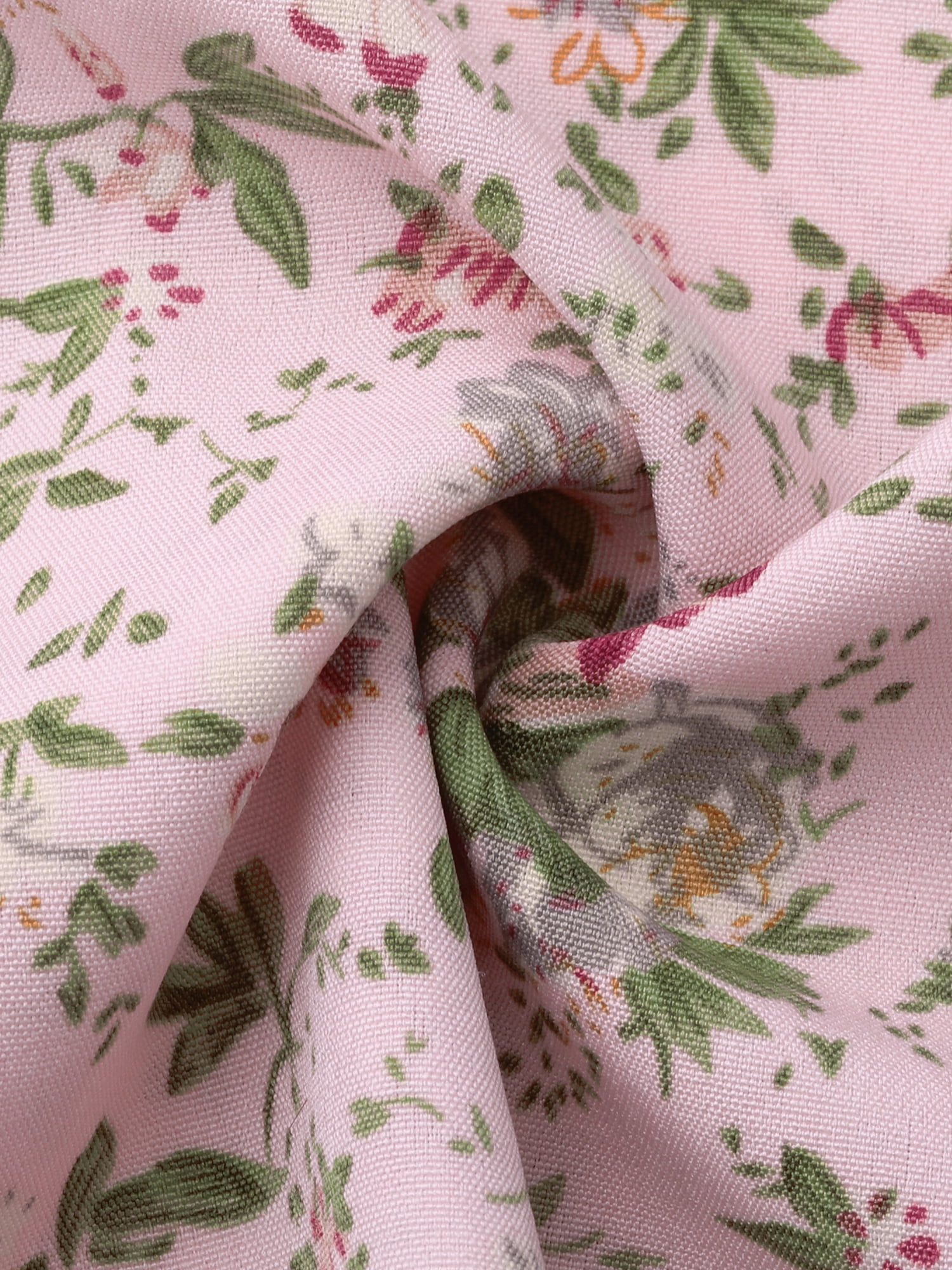 DARING DIVA Women's Elastic Waist A-Line Floral Print Midi Skirt M Pink Flower