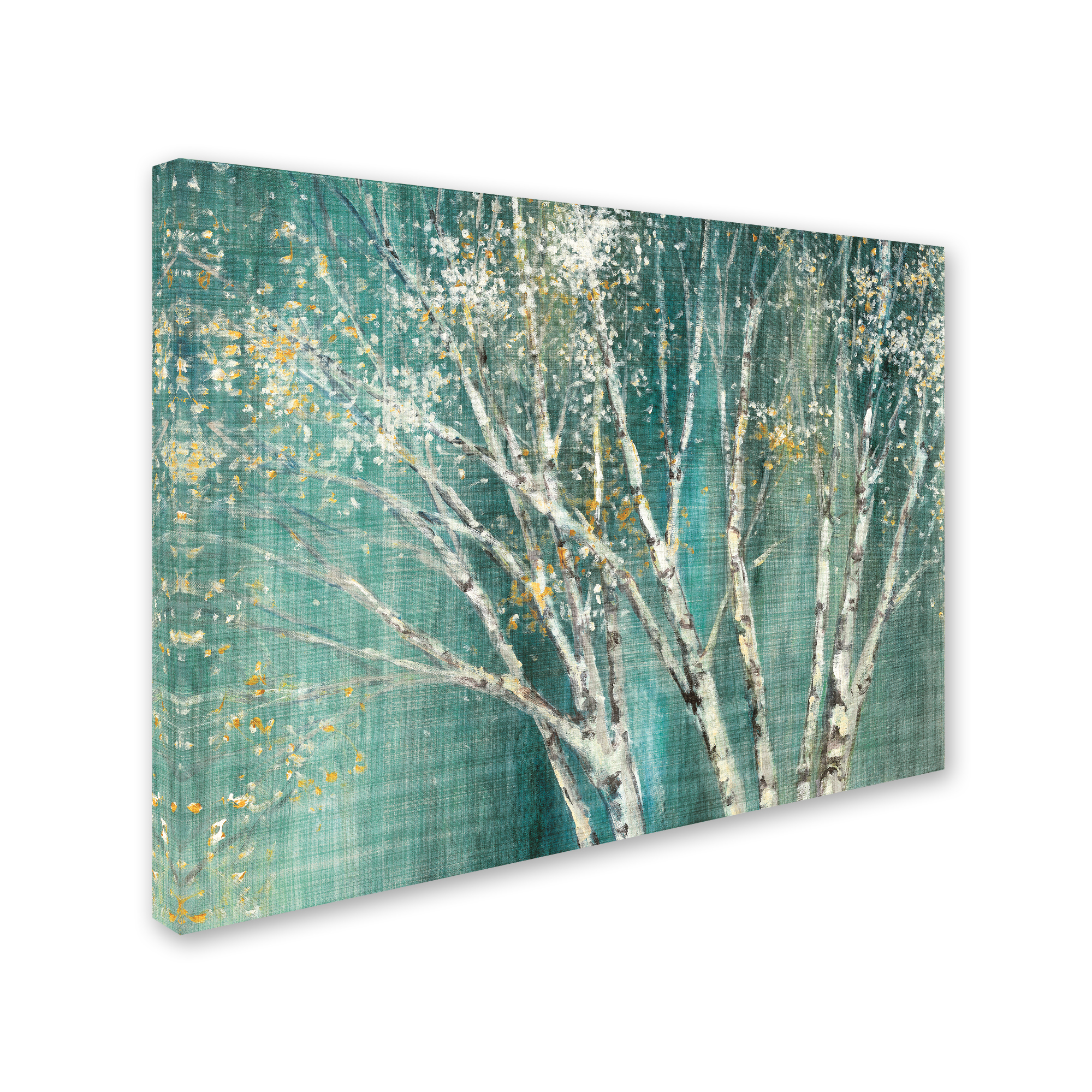 Trademark Fine Art 'Blue Birch' Canvas Art by Julia Purinton