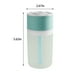 thumbnail image 3 of Humidificador de coche USB de 300ml, pequeña máquina de humidificación aromaterapia de escritorio para el hogar con luz nocturna, verde, 3 of 8