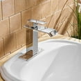 thumbnail image 3 of Chrome Single Handle Waterfall Bathroom Faucet, 3 of 5