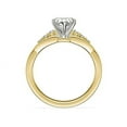 thumbnail image 2 of 0.65 Carat Excellent Heart Cut Natural Diamond Solitaire with Accents Beautiful Ring for Anniversary Solid 18K Yellow Gold Size 4.5, 2 of 6