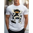 thumbnail image 6 of Men Casual Short Sleeve Tee 1 Pcs 100% Heavy Cotton - Comfortable Crew Neck, Soft Adorable Tees Tops, 6 of 7