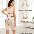 thumbnail image 5 of Lilvigor Women Body Shaper Shorts High Waisted Butt Lifter Shapewear Plus Size Tummy Control Panty Slimming Seamless, 5 of 7