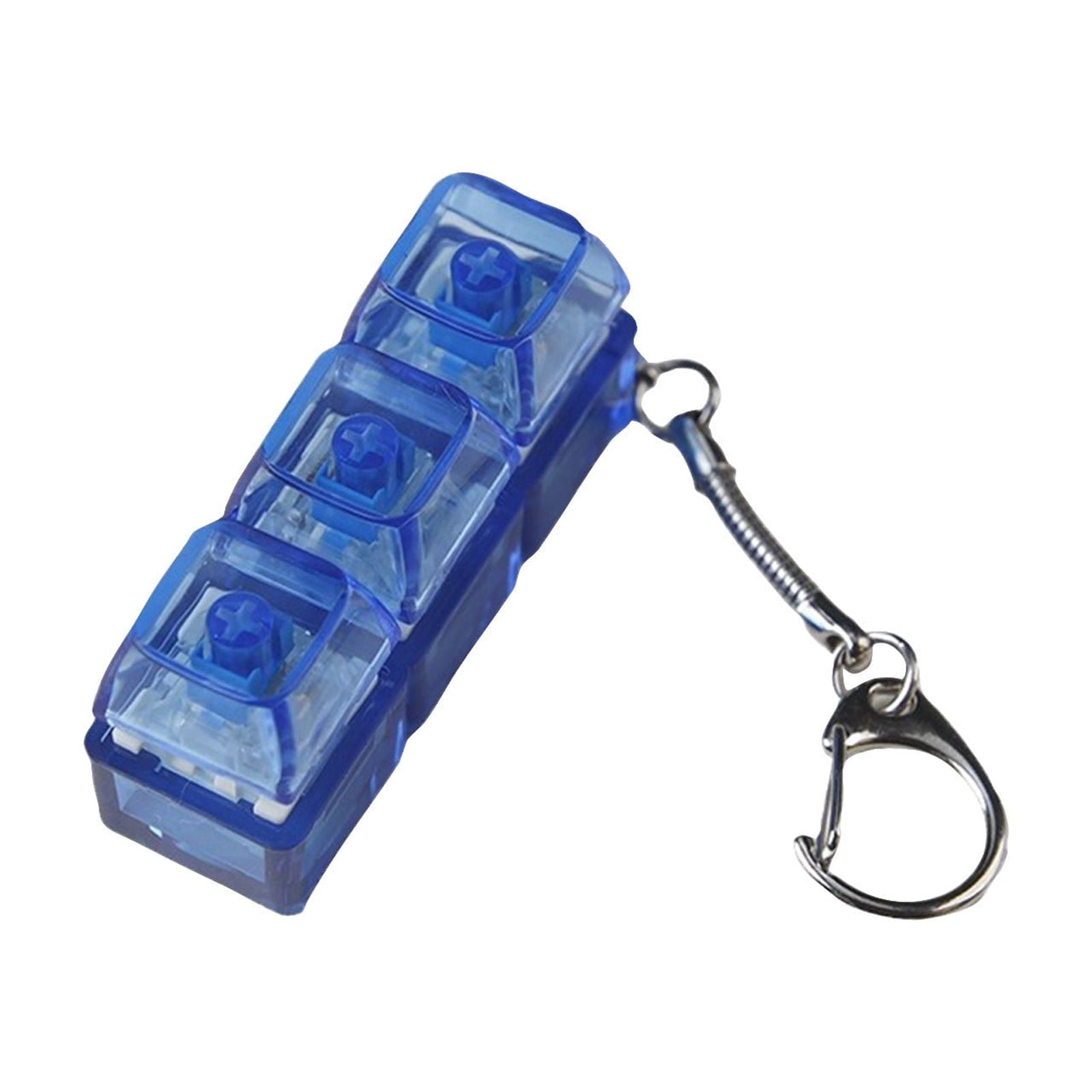 Keyboard Fidget Toy Light Up, Led Light Up Relief Keyboard Fun Toys Keyboard Clicker, Keychain Anxiety Relief Items Fidget 9PC