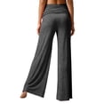 thumbnail image 6 of Coral Fold Over Yoga Pants 2026 Wide Leg Loose Fit Lounge Pant with Ruched Waist Sports Leggings for Yoga Sports Everyday(Grey,XS), 6 of 6