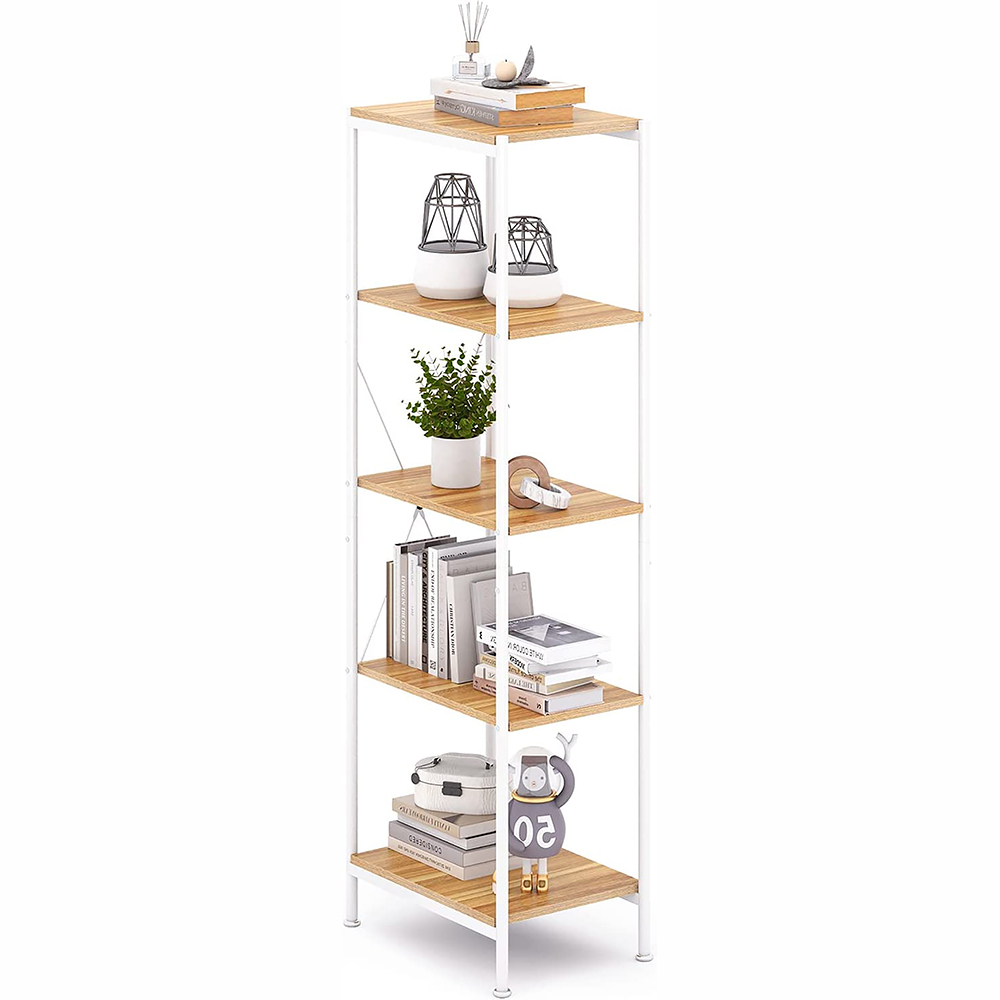 5 Tier Storage Shelves Narrow Shelf Unit Metal Shelves Shelf Free