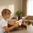 thumbnail image 4 of Forestwhale Interactive Squeaky Dog Toy 5.5in Banana Shaped Plush Chew Toy for Puppies Teething Relief & Playtime Fun, 4 of 5