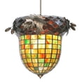 thumbnail image 3 of Tiffany 107367 12 W Greenbriar Oak Inverted Pendant, 3 of 6