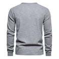 thumbnail image 5 of Men Henley Long Sleeve T-Shirt Casual Pullover Soft Stretch Basic Fall Tops Cotton Button Solid Color 2025, 5 of 5