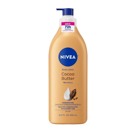 Nivea Body Cocoa Butter Body Lotion Formulated To Nourish Dry Skin - 16.9 Oz