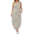thumbnail image 5 of Fantaslook Summer Maxi Dresses for Women V Neck Tank Dress Vacation Beach Floral Sundresses with Pockets, 5 of 9