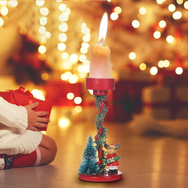 Xihbxyly Ofertas de Caja Abierta Adornos Navideños Estilo Ins, Candelabro de Árbol de Navidad Europeo, Adorno para Decoración Del Hogar para Fiestas Navideñas