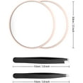 thumbnail image 2 of Wattne 20X Magnifying Mirror, 10X Small Magnifying Mirror with Suction Cup and Tweezers, As a Travel Mganifying Mirror, Compact Mirror Set for Plucking Eyebrows 3.5 Inches (Pink), 2 of 6