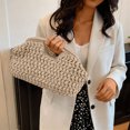 thumbnail image 2 of Handwoven Woven Tote for Summer Beach Casual Shoulder Carryall Purse Lightweight Stylish Boho Handbag, 2 of 8