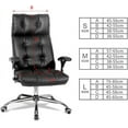 thumbnail image 2 of Funda universal para silla de oficina Funda elástica de microfibra lavable para silla de oficina Fundas elásticas para sillones Cómoda silla ejecutiva - Negro (70-78 cm) L, 2 of 5