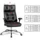 thumbnail image 2 of Funda de microfibra, lavable, de ajuste cómodo para sillones ejecutivos, elástica y universal para silla de oficina, 2 of 5