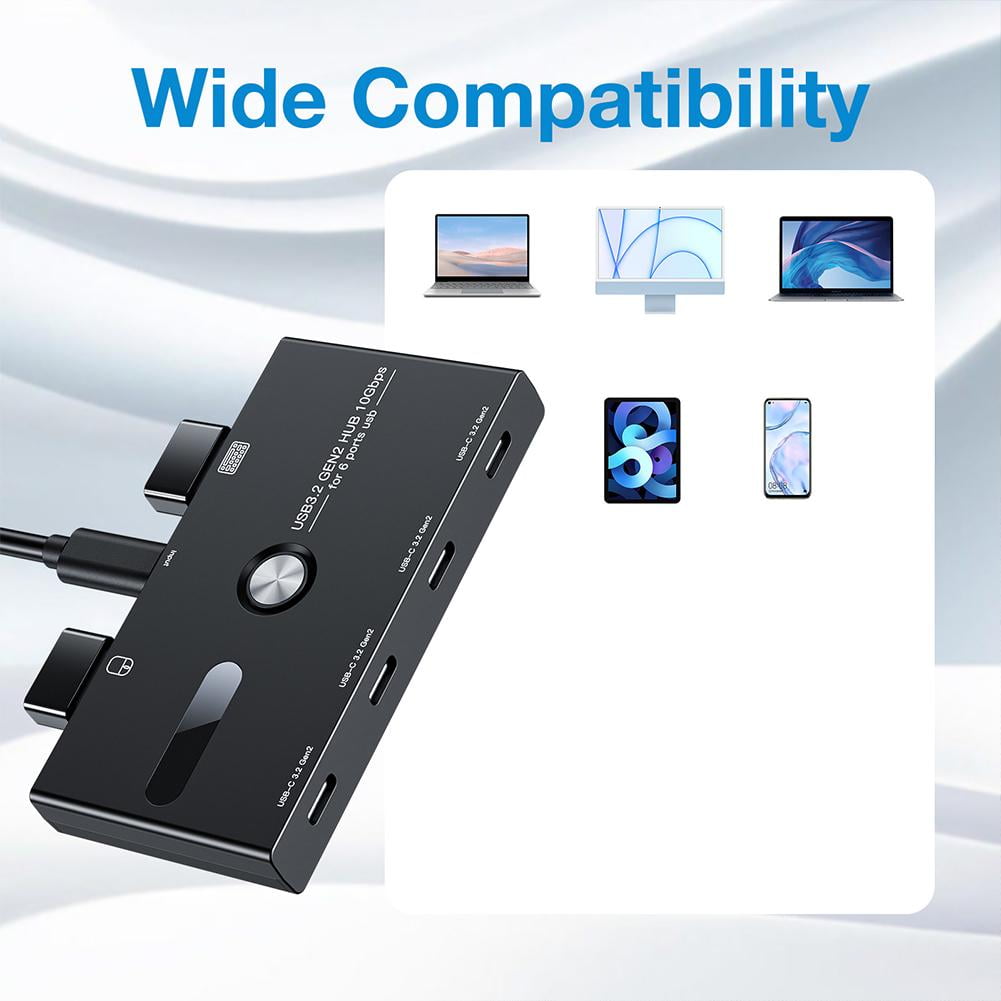 USB HUB Type C 10Gbps 4 Ports USB C 3.2 Gen2 Usb C For Laptop { S2X3