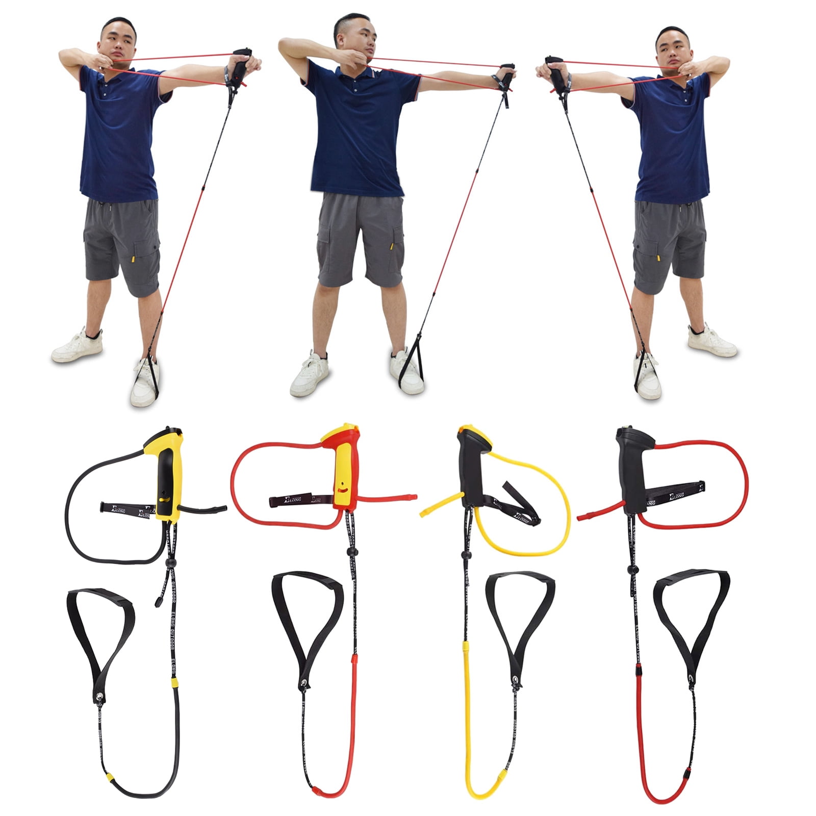 Trainer Band Training, Portable Bow Handle Tension Hand Extensor Resistance Band Device