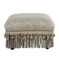thumbnail image 4 of Fiona Traditional Decorative Floral Fabric Footstool/Ottoman in Neutral, 4 of 5