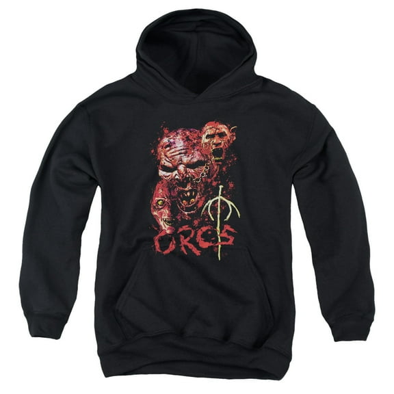 Lor - Orcs - Youth Hooded Sweatshirt - Large