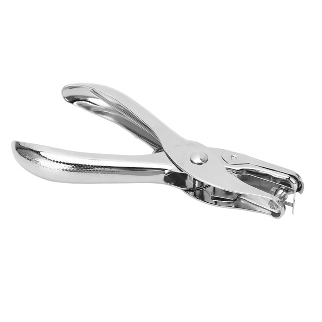 Hole Punch, Slim Handle 8 Sheets Capacity Paper Hole Punch Metal for School