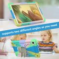 thumbnail image 3 of Compatible with Samsung Galaxy Tab A7 Lite 8.7 inch, Case for Kids, Cute Butterfly Wings Kickstand Shockproof Heavy Duty Rugged Cover with Shoulder Strap for Tab SM-T225/T220 - ,Rainbow Green, 3 of 6