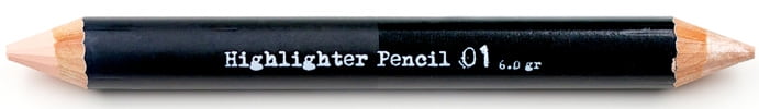 The BrowGal Highlighter Pencil-01, Champagne/Shine - Cherub/Matte